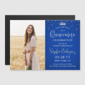 キンセアニラ写真青王室の星を保存 マグネット招待状 (正面/裏面)