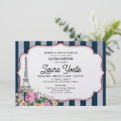 キンセアニラ招待状、パリテーマ、エッフェルタワー 招待状 (スタンド正面)