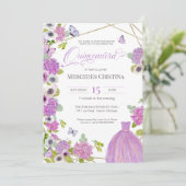 キンセアニラ春ガーデンフローラ蝶パーティー 招待状 (スタンド正面)