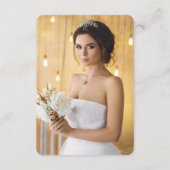 キンセアニラ王室のフォトブルー&金ゴールドクラウン詳細 エンクロージャーカード (裏面)