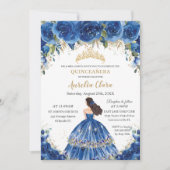 キンセアニラ王室のブルーフローラティアラ15誕生日 招待状 (正面)
