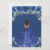キンセアニラ王室のブルーフローラプリンセス誕生日16 招待状 (裏面)