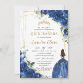 キンセアニラ王室のブルーフローラプリンセス15誕生日 招待状 (正面)