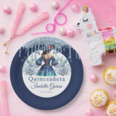 キンセアニラ王室のブルーメキシコスタイル ペーパープレート (パーティー)