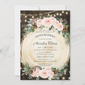 キンセアニラ素朴赤面フローラ魅惑の森 招待状 (正面)