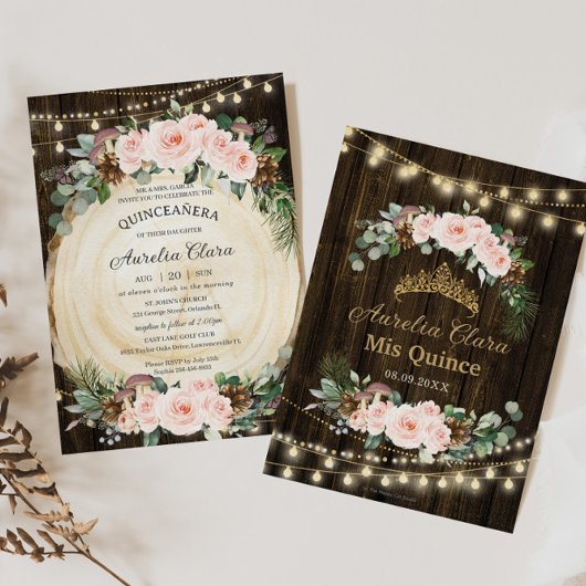 キンセアニラ素朴赤面フローラ魅惑の森 招待状