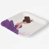 キンセアニラ薄紫エレガントプリンセス紙プレート ペーパープレート (傾斜あり)