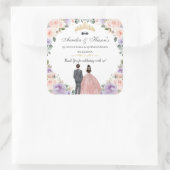 キンセアニラ薄紫赤面フローラツインズボーイガール スクエアシール (バッグ)