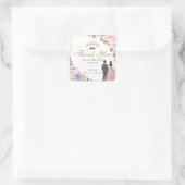 キンセアニラ薄紫赤面フローラツインズボーイガール スクエアシール (バッグ)