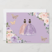 キンセアニラ薄紫赤面フローラバラ金ゴールドツインズ セーブザデート (裏面)