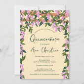 キンセアニラ藤つる植物フローラカスタム写真 招待状 (正面)
