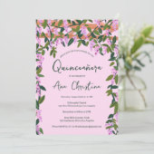 キンセアニラ藤つる植物フローラカスタム写真 招待状 (スタンド正面)