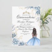 キンセアニラ誕生日王室のブルーガール15th誕生日 招待状 (スタンド正面)