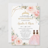 キンセアニラ赤面ピンクフローラミクリンXVツインズ 招待状 (正面)