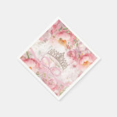 キンセアニラ赤面ピンク金ゴールドナプキンス スタンダードカクテルナプキン (角)