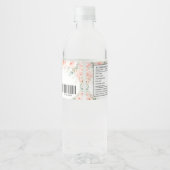 キンセアニラ赤面フローラドレススウィート16誕生日 ペットボトルラベル (裏面)