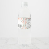 キンセアニラ赤面フローラプリンセススイーツ誕生日 ペットボトルラベル (裏面)