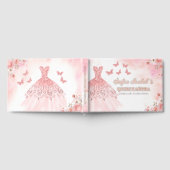 キンセアニラ赤面フローラプリンセス蝶金ゴールド ゲストブック (全面)