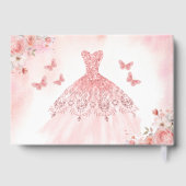 キンセアニラ赤面フローラプリンセス蝶金ゴールド ゲストブック (裏面)