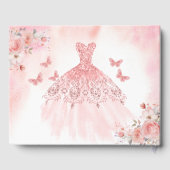 キンセアニラ赤面フローラプリンセス蝶金ゴールド ゲストブック (裏面)