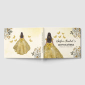 キンセアニラ金ゴールドプリンセスフローラ蝶 ゲストブック (全面)