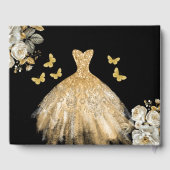 キンセアニラ金ゴールドプリンセスフローラ蝶 ゲストブック (裏面)