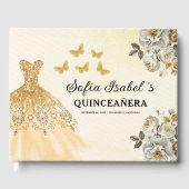 キンセアニラ金ゴールドプリンセスフローラ蝶 ゲストブック (正面)