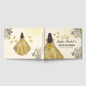 キンセアニラ金ゴールドプリンセスフローラ蝶 ゲストブック (全面)