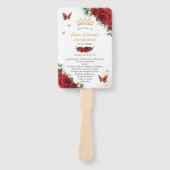 キンセアニラ鮮やかレッドフローライベントプログラム ハンドファン (正面)