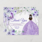 キンセアニラ15アノスシルバー&パープル サンキューカード (正面/裏面)