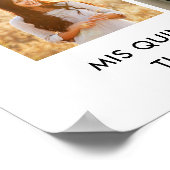 キンセアニラ15フォトコラージュ誕生日へようこそ ポスター (角)