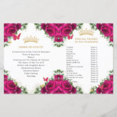 キンセアニラ15明るい赤紫色ピンクフローラ金ゴールドプログラム (裏面)