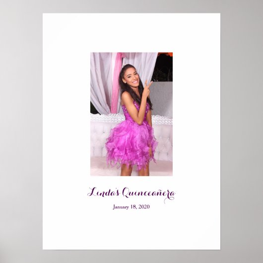 キンセアニラ15th誕生日サインインパーティーボード ポスター (正面)