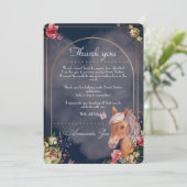 キンセアニラ/スウィート16馬デザインサンキューノート 招待状 (スタンド正面)