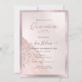 キンセアニラ、スパークルガウン、フェイクバラ金ゴールド 招待状 (裏面)