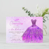 キンセアニラ、マゼンタグリッタードレス 招待状 (スタンド正面)