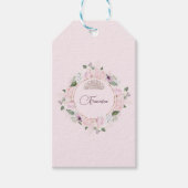 キンセアネラバラ赤面ピンク ギフトタグ (正面)