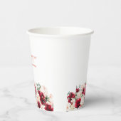 キンセインパーティーレッドローズピンク牡丹カスタム 紙コップ (左)