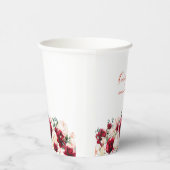 キンセインパーティーレッドローズピンク牡丹カスタム 紙コップ (右)
