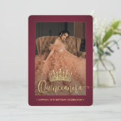 キンセエレガントニェラクラウンモダン2写真ブルゴーニュ 招待状 (スタンド正面)