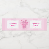 キンセエレガントニェラフローラブーケ | ピンクと白 ペットボトルラベル (シングルラベル)