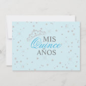 キンセエレガントースペインのニエラミスカインスブルー 招待状 (裏面)