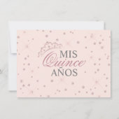 キンセエレガントーニェラスペインのクリンスピンクローズツインズ 招待状 (裏面)