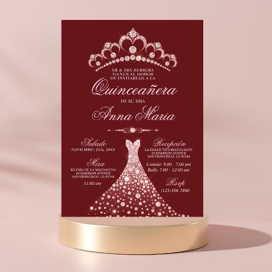 キンセエレガントーニェラスペインのミスカインスブルゴーニュ 招待状