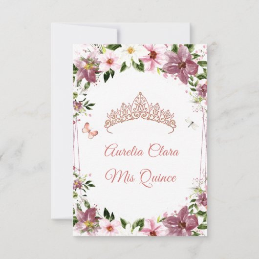 キンセエレガントーニェラフローラ蝶 サンキューカード (裏面)