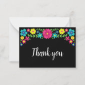 キンセカラフルエラメキシ感謝していコの花 ノートカード (正面)