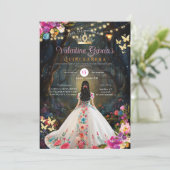 キンセカラフルニーラ15アノスフォレス花金ゴールド 招待状 (スタンド正面)