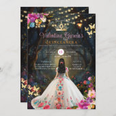 キンセカラフルニーラ15アノスフォレス花金ゴールド 招待状 (正面/裏面)