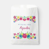 キンセカラフルーニェラメキシコの花紙ナプキン フェイバーバッグ (正面)