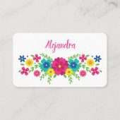 キンセカラフルーニェラメキシコの花 プレイスカード (裏面)